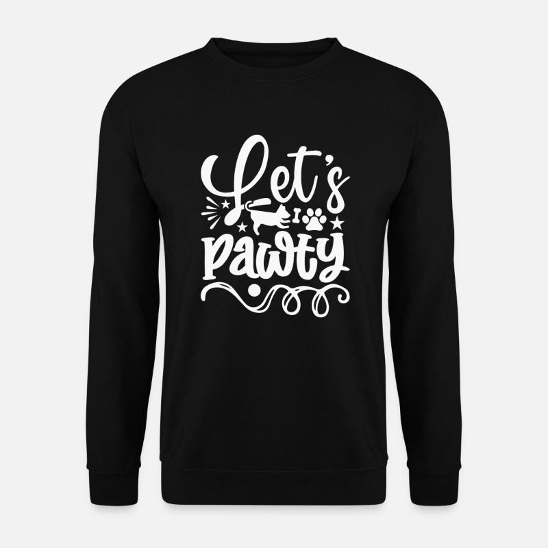 Lets Pawty - Unisex Sweatshirt - black
