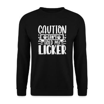 Occupé comme un chien - Sweat-shirt Unisexe - noir - Devant - Alina (178cm) & Michal (187cm)