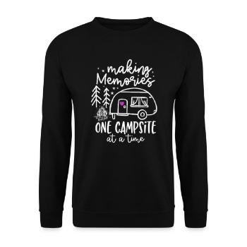 Souvenirs de camping - Sweat-shirt Unisexe - noir - Devant - Alina (178cm) & Michal (187cm)