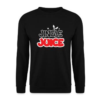Jingle-Saft Norwegermuster - Unisex Pullover - Schwarz - Vorne - Alina (178cm) & Michal (187cm)