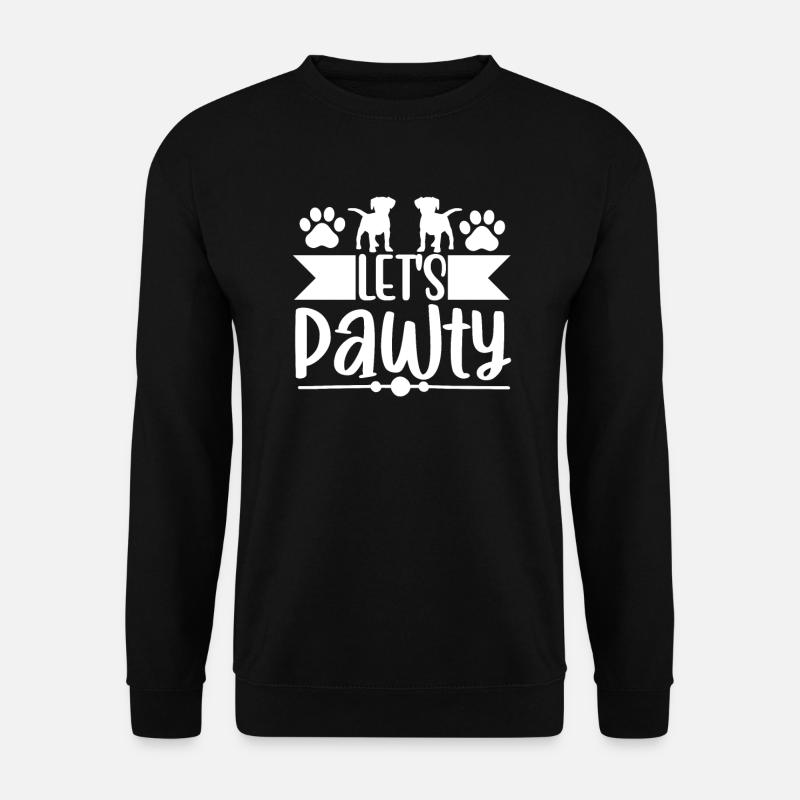 Lets Pawty - Unisex Pullover - Schwarz