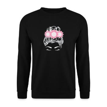Beautiful Girl Awareness - Unisex Pullover - Schwarz - Vorne - Alina (178cm) & Michal (187cm)