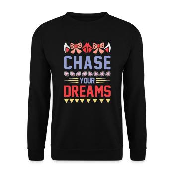 Vivez vos rêves Licorne - Sweat-shirt Unisexe - noir - Devant - Alina (178cm) & Michal (187cm)