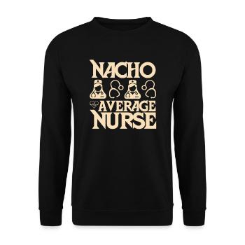 Nacho Infirmière moyenne - Sweat-shirt Unisexe - noir - Devant - Alina (178cm) & Michal (187cm)
