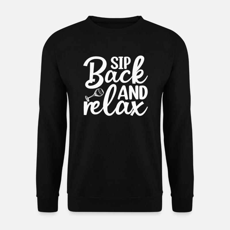 Sip and relax - Unisex Sweatshirt - black