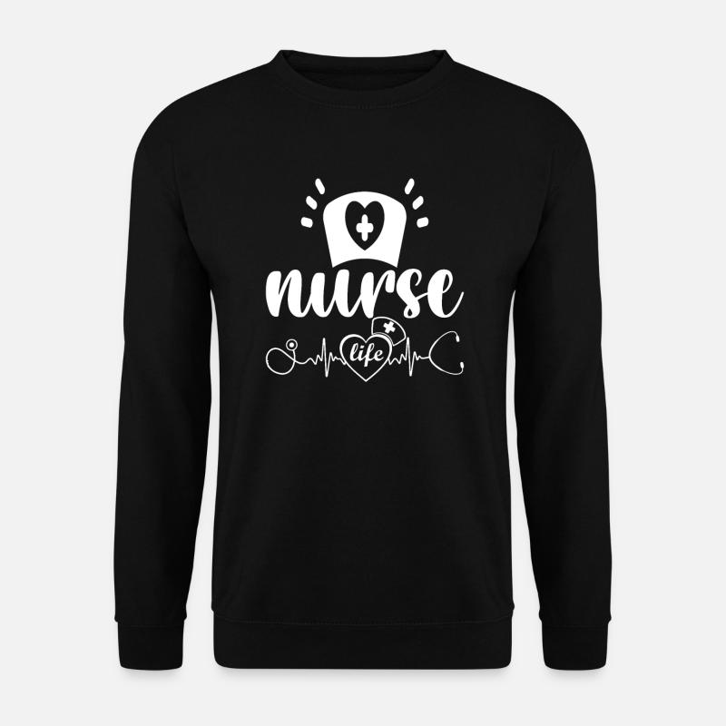 Krankenschwester Leben - Unisex Pullover - Schwarz