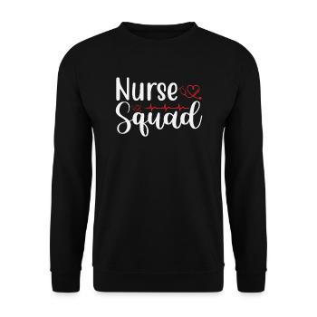Cadre infirmier - Sweat-shirt Unisexe - noir - Devant - Alina (178cm) & Michal (187cm)