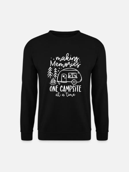 Ein Zeltplatz nach dem anderen Wandershirt - Unisex Pullover - Schwarz