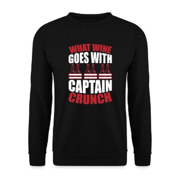 Welcher Wein - Unisex Pullover - Schwarz - Vorne - Alina (178cm) & Michal (187cm)