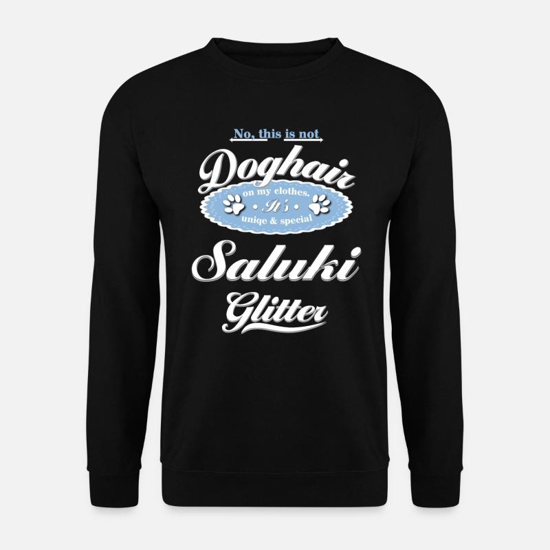 Hundeglitzer Saluki - Unisex Pullover - Schwarz
