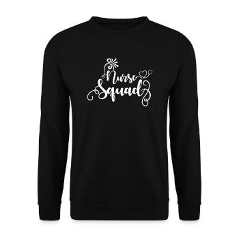 Nurse Cadre - Unisex Sweatshirt - black - Front - Alina (178cm) & Michal (187cm)