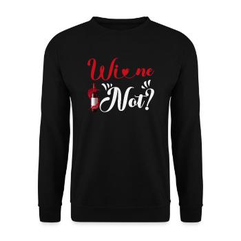 Vin pas - Sweat-shirt Unisexe - noir - Devant - Alina (178cm) & Michal (187cm)
