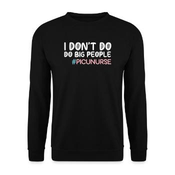 Picu Krankenschwester - Unisex Pullover - Schwarz - Vorne - Alina (178cm) & Michal (187cm)