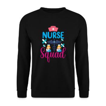 Krankenschwester Krankenhaus Not - Unisex Pullover - Schwarz - Vorne - Alina (178cm) & Michal (187cm)