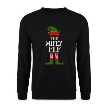 L’elfe des femmes - Sweat-shirt Unisexe - noir - Devant - Alina (178cm) & Michal (187cm)