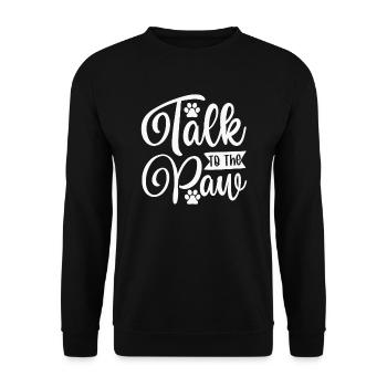 Parlez à votre patte - Sweat-shirt Unisexe - noir - Devant - Alina (178cm) & Michal (187cm)