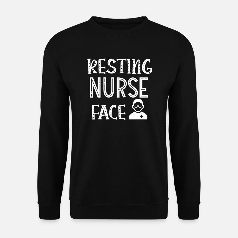 Resting Nurse Face - Unisex Sweatshirt - black