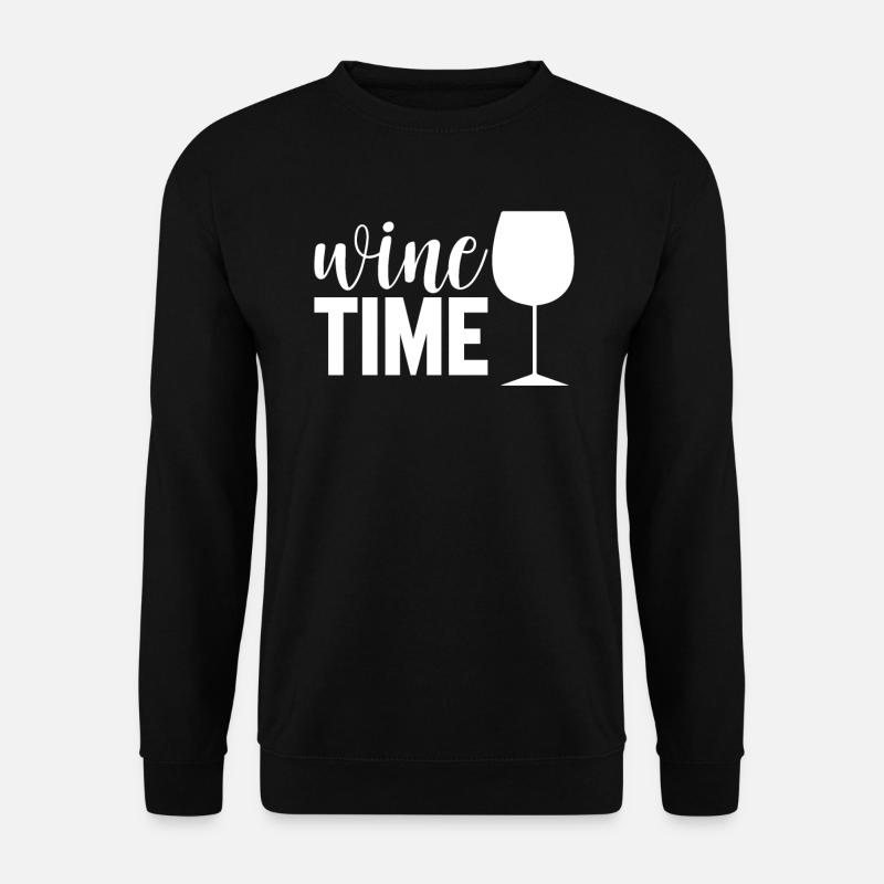 Wine Time - Unisex Sweatshirt - black