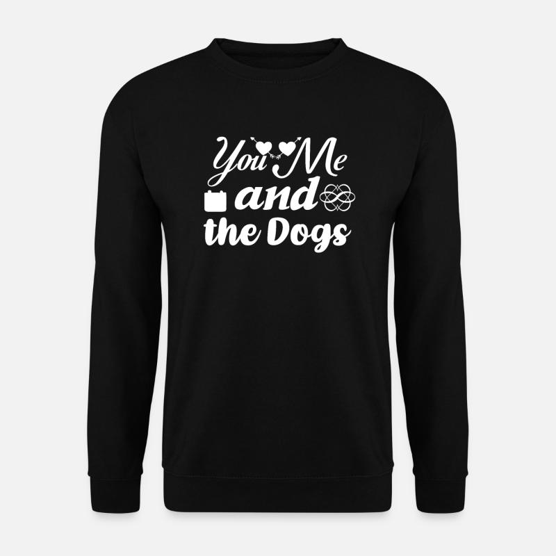 Du Ich und die Hunde - Unisex Pullover - Schwarz