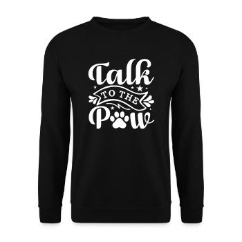 Parlez à votre patte - Sweat-shirt Unisexe - noir - Devant - Alina (178cm) & Michal (187cm)