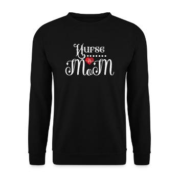 Maman infirmière - Sweat-shirt Unisexe - noir - Devant - Alina (178cm) & Michal (187cm)
