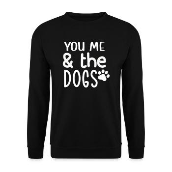 You I the Dogs - Unisex Sweatshirt - black - Front - Alina (178cm) & Michal (187cm)