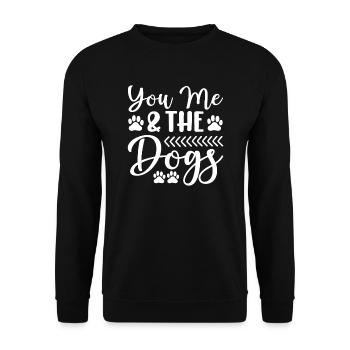 Your self the dogs - Unisex Sweatshirt - black - Front - Alina (178cm) & Michal (187cm)