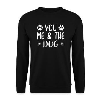 You I & the Dog - Unisex Sweatshirt - black - Front - Alina (178cm) & Michal (187cm)