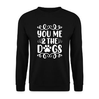 Your self the dogs - Unisex Sweatshirt - black - Front - Alina (178cm) & Michal (187cm)