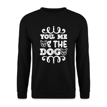 You I the dogs - Unisex Sweatshirt - black - Front - Alina (178cm) & Michal (187cm)
