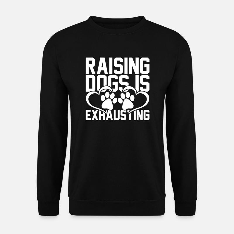 Dog training is exhausting - Unisex Sweatshirt - black