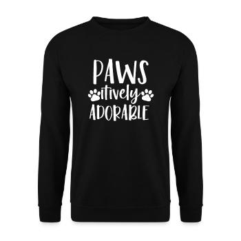 Pawsitively Admirable - Unisex Sweatshirt - black - Front - Alina (178cm) & Michal (187cm)