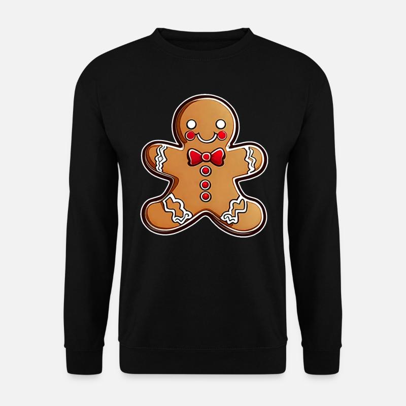 Cute gingerbread man - Unisex Sweatshirt - black