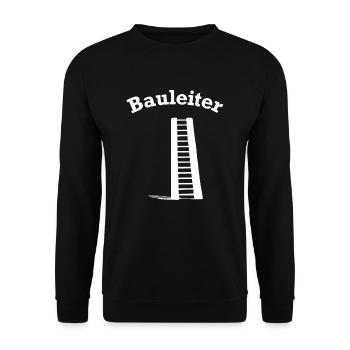 Lustiges Bauleiter Leiter Baustellen Design - Unisex Pullover - Schwarz - Vorne - Alina (178cm) & Michal (187cm)