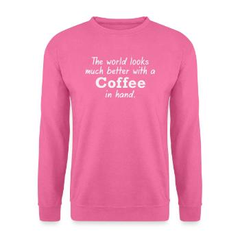 Coffee for a better world - Unisex Sweatshirt - pink - Front