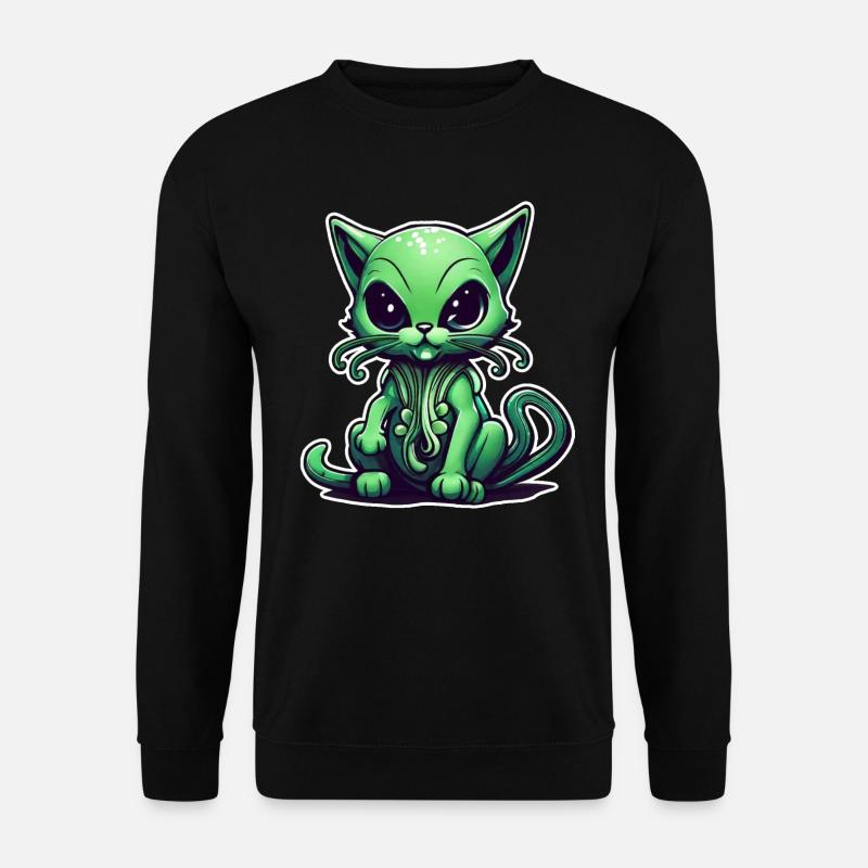 Cats are aliens - Unisex Sweatshirt - black