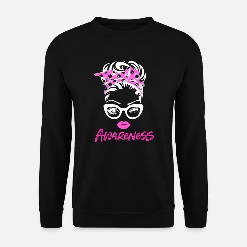 Sensibilisation au cancer du sein - Sweat-shirt Unisexe - noir