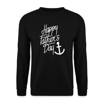happy fathers day sailor - Unisex Pullover - Schwarz - Vorne - Alina (178cm) & Michal (187cm)