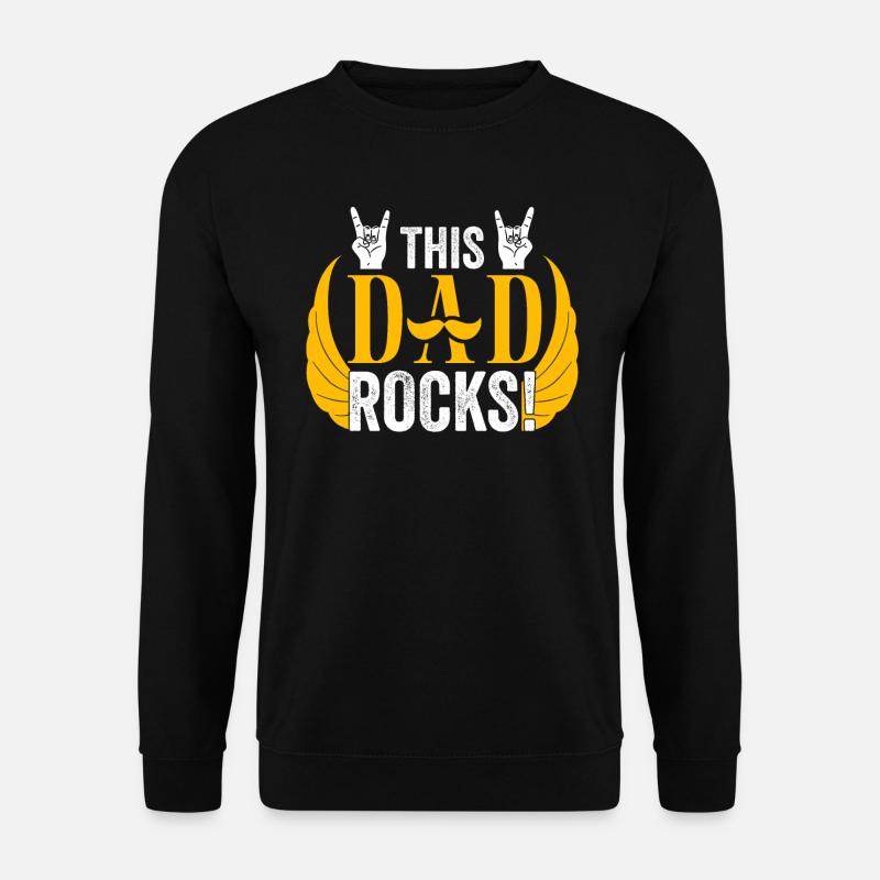 THIS DAD ROCKS - Unisex Pullover - Schwarz