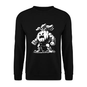 Conception de citrouille monstre, parfaite pour Halloween - Sweat-shirt Unisexe - noir - Devant - Alina (178cm) & Michal (187cm)