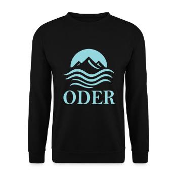 Or – pure nature on the border with Poland - Unisex Sweatshirt - black - Front - Alina (178cm) & Michal (187cm)