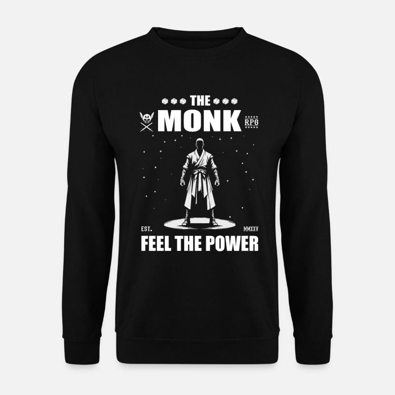 Le moine de jeu de rôle – Ressentez la puissance - Sweat-shirt Unisexe - noir