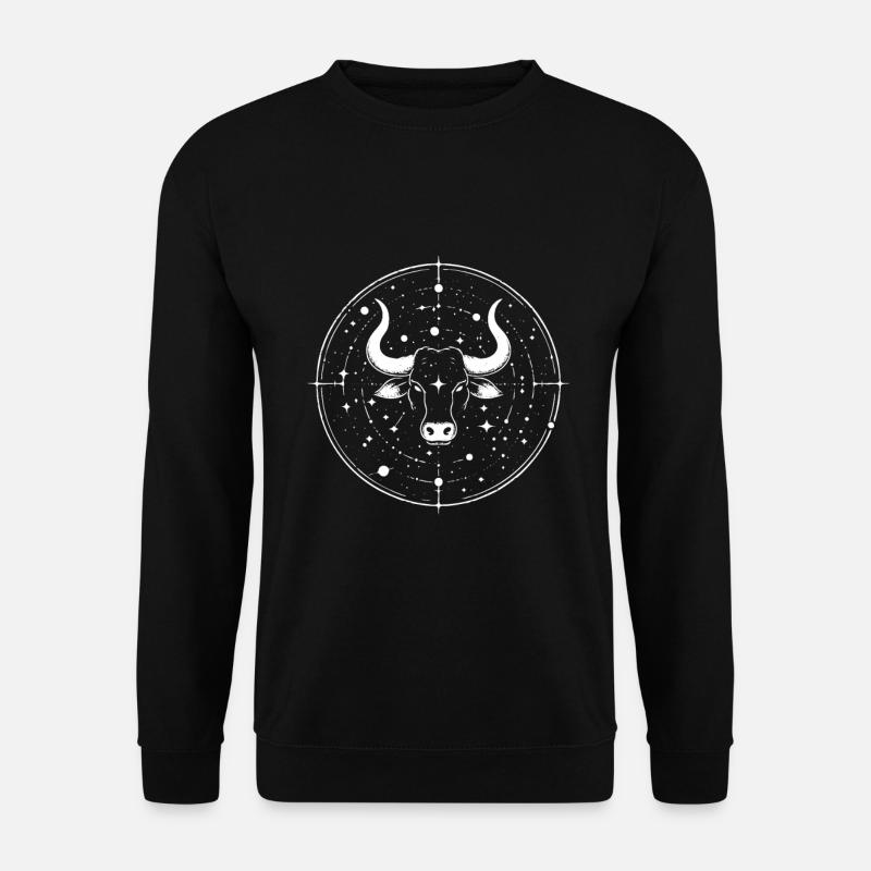 Zodiac sign Taurus design - Unisex Sweatshirt - black