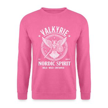 Cooles Walküren Design - Nordic Spirit - Unisex Pullover - Pink - Vorne