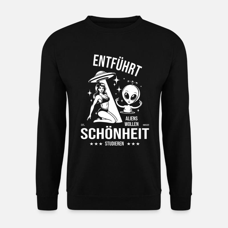 UFO – Schönheit entführt - Unisex Pullover - Schwarz