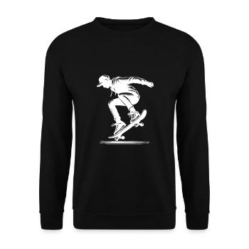 Skateboard - Skater Life – Own the Streets - Sweat-shirt Unisexe - noir - Devant - Alina (178cm) & Michal (187cm)
