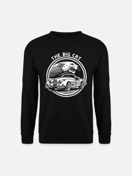 Vintage Muscle Car "The Big Cat" T-Shirt - Unisex Pullover - Schwarz