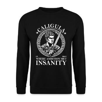 Caligula – Wo Ehrgeiz auf Wahnsinn traf - Unisex Pullover - Schwarz - Vorne - Alina (178cm) & Michal (187cm)
