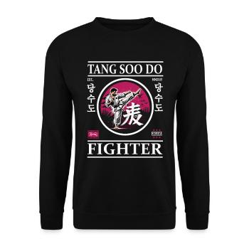 Tang Soo Do Fighter – L’harmonie en mouvement - Sweat-shirt Unisexe - noir - Devant - Alina (178cm) & Michal (187cm)