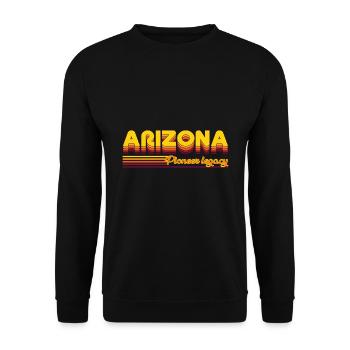 design cool des États de l’Arizona aux États-Unis - Sweat-shirt Unisexe - noir - Devant - Alina (178cm) & Michal (187cm)